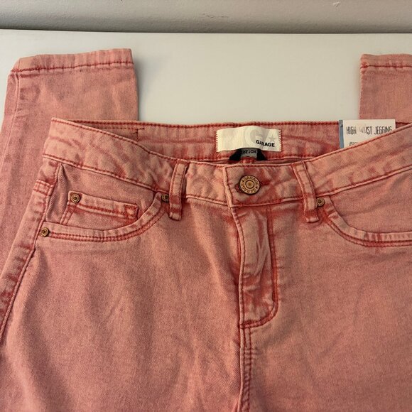 Garage - Pink High Waist Skinny Jegging - Size 1 - Picture 11 of 11